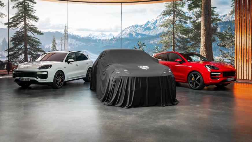 保時捷預告Cayenne Electric將在19日晚些登場。(圖/Porsche)