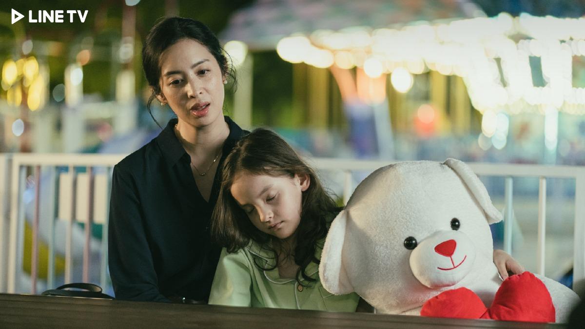莫允雯(左)首次飾演母親。(圖/LINE TV提供)
