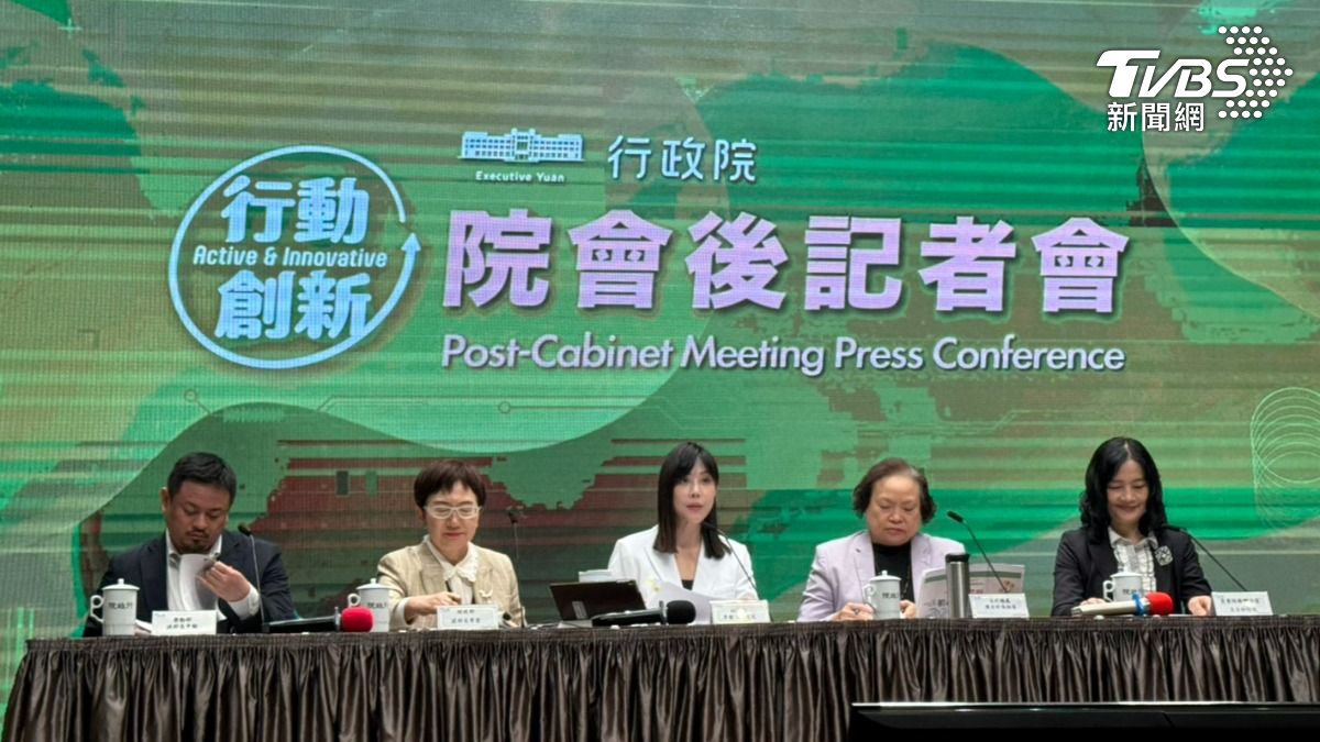 行政院舉辦院會後記者會。（圖／劉庭宇攝）