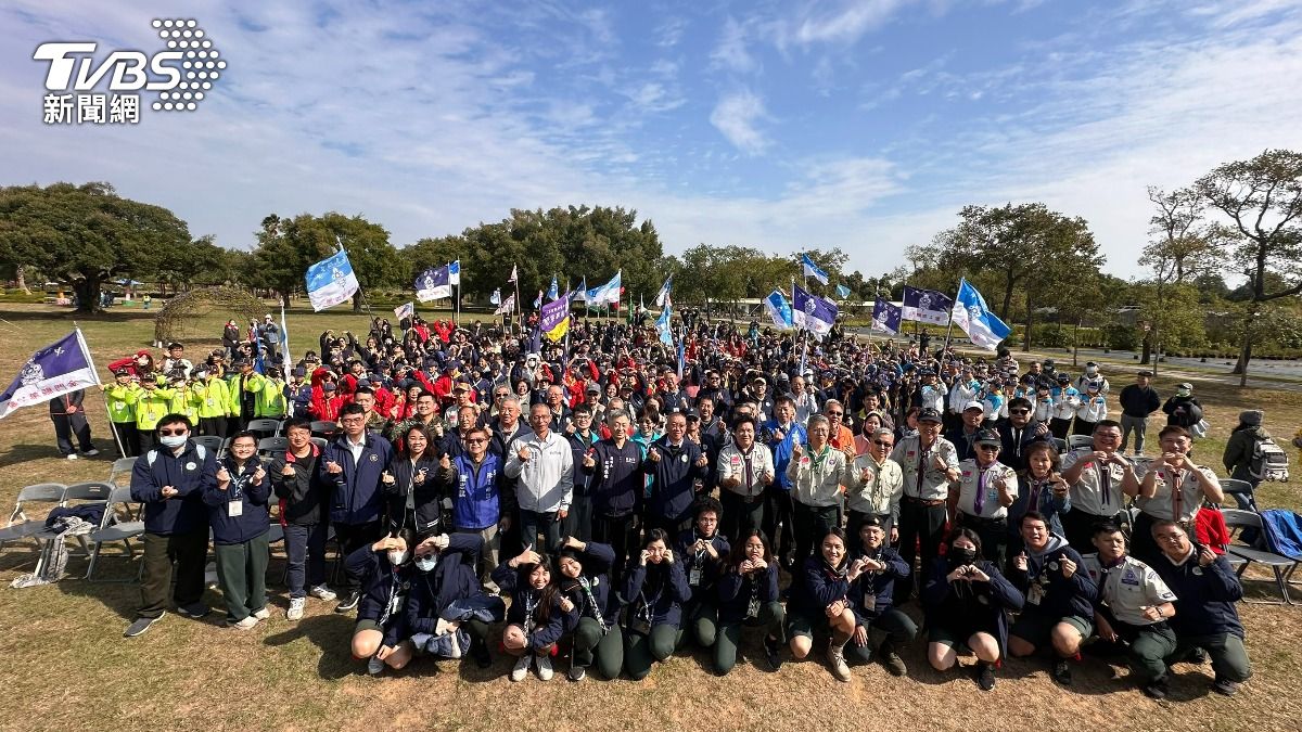 金門第37次全縣童軍大露營集結541位童軍夥伴參與。(圖/程子奕攝)