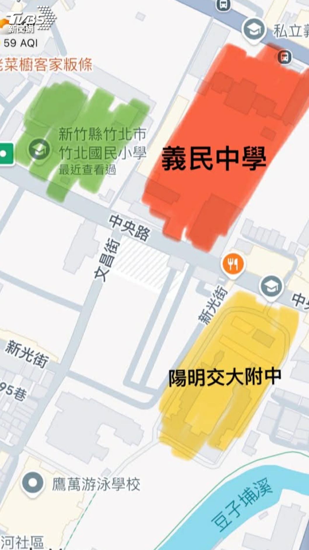 三校密集路段險象環生,無號誌斑馬線藏危機。(圖/TVBS)
