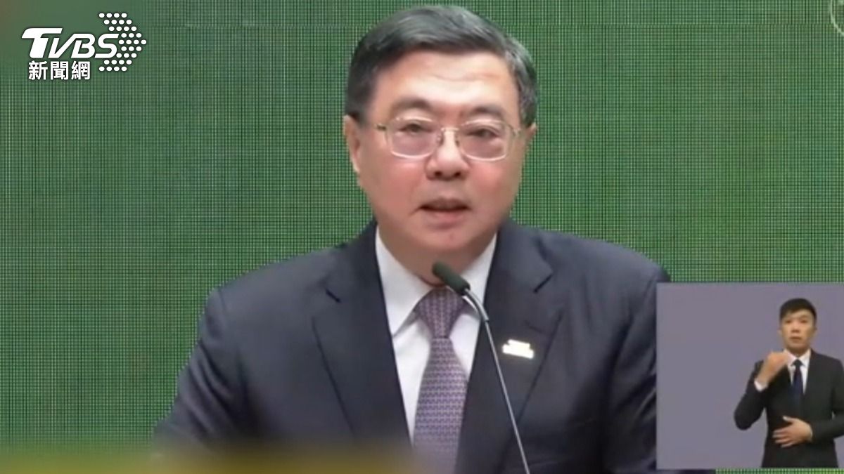 行政院長卓榮泰嘆立法院新修的財劃法如同失速列車。(圖/TVBS)