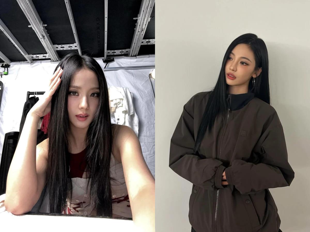 乾淨俐落的直髮髮型帶千禧冷酷感。(圖/翻攝自IG@sooyaaa__,@imnotningning)