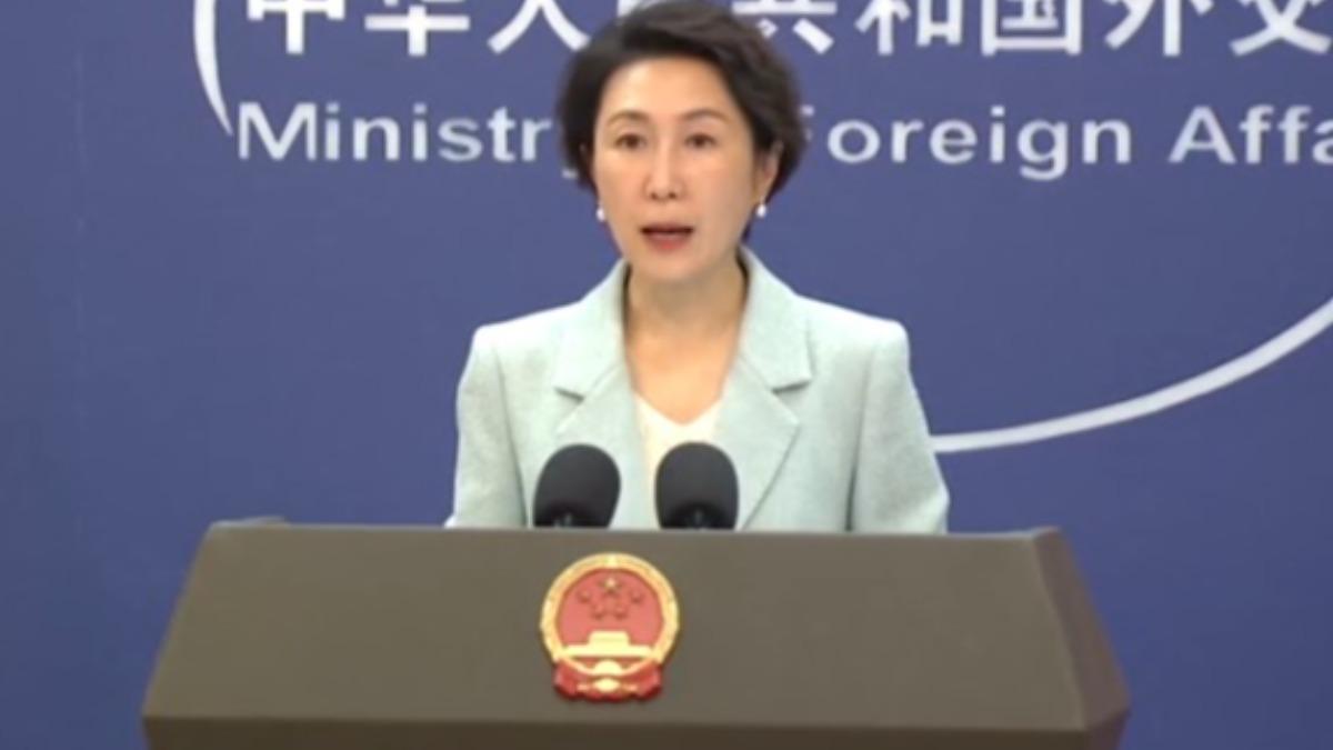 大陸外交部發言人毛寧 。(圖/央視新聞)