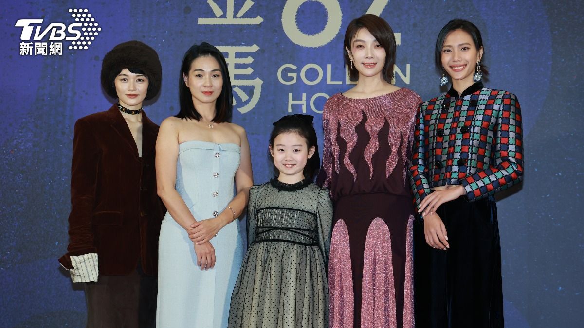 《左撇子女孩》在女配角獎部分網內互打,蔡淑臻母女登台。(圖/黃城碩攝)