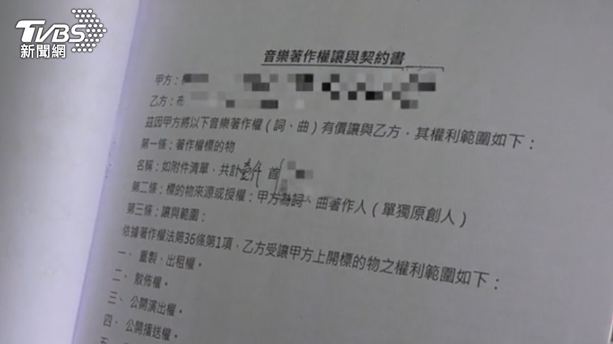 台語歌曲創作人傑米以歌抵債,音樂公司控一歌多賣。(圖/TVBS)