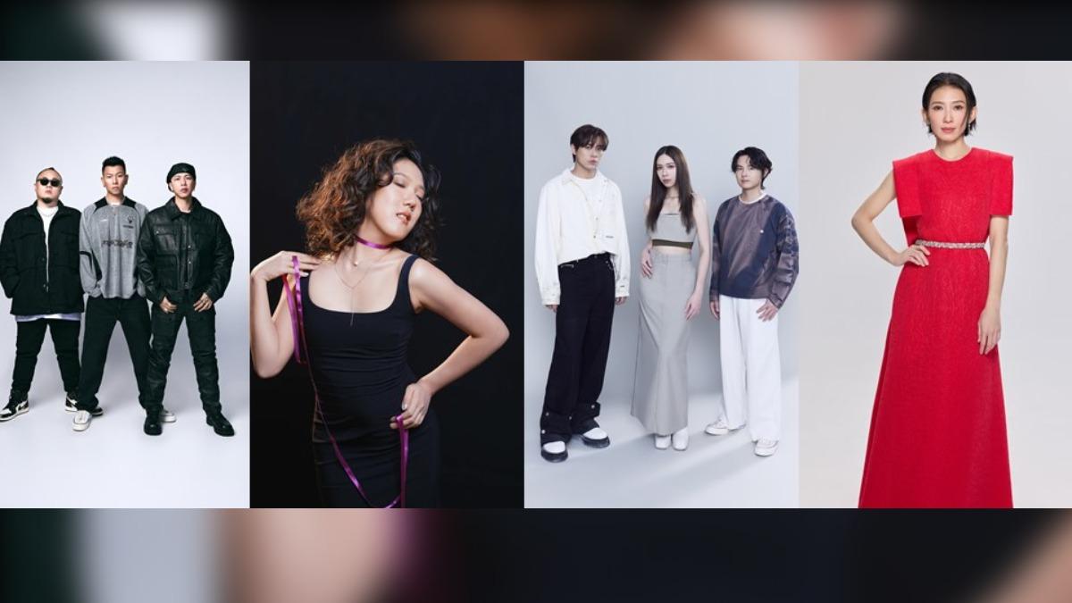 頑童MJ116、李竺芯、告五人以及戴佩妮將在金馬62獻唱。(圖/金馬執委會提供)