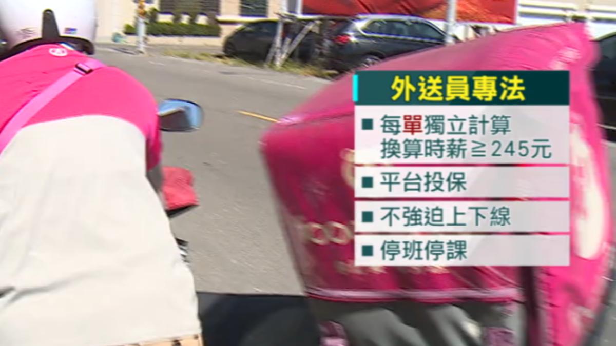外送專法希望能保障外送員權益,像是工時、報酬都是重點討論議題。(圖/TVBS資料照)