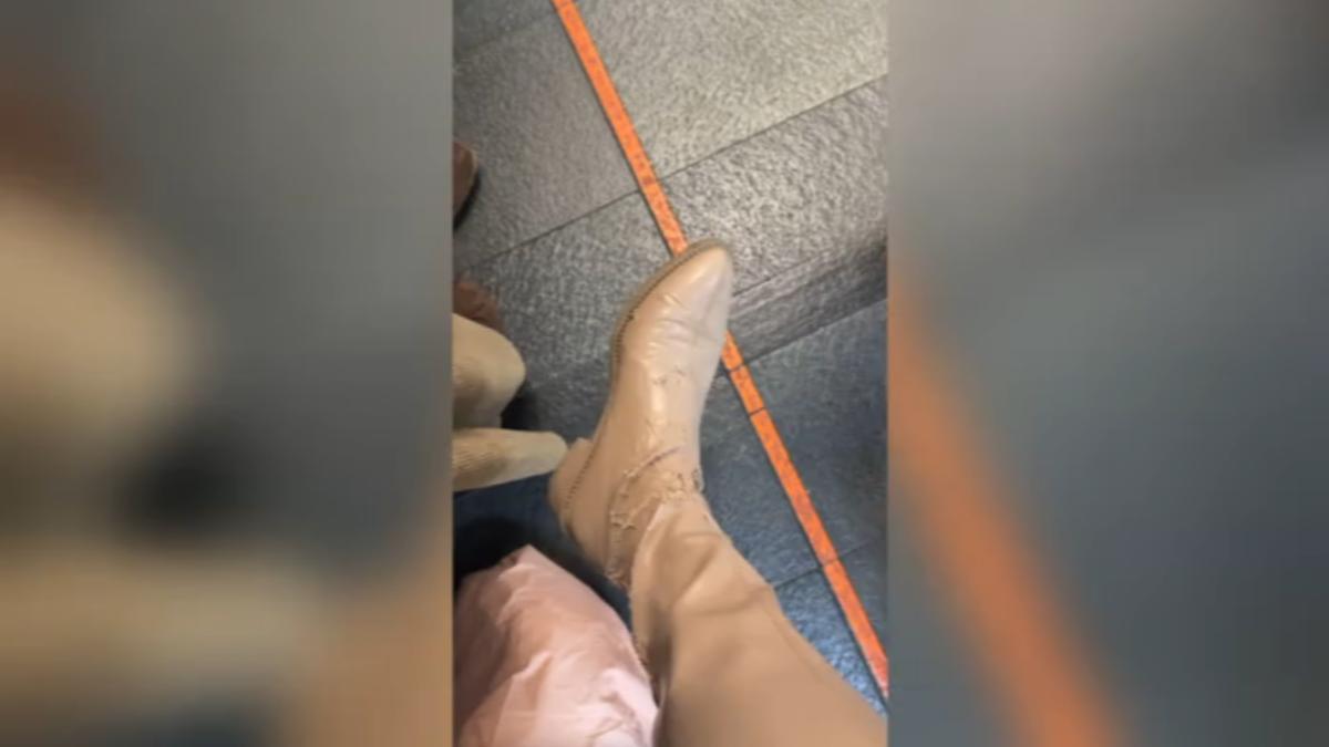 皮靴一年不穿皮革龜裂。（圖／畫面授權 1shiow）
