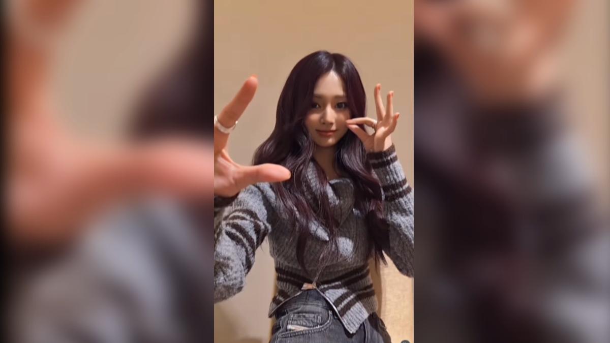 韓國女團TWICE台灣成員周子瑜終於回到家鄉高雄開演唱會,開心分享可愛的「貓頭鷹」舞蹈。(圖/翻攝IG_TWICE)