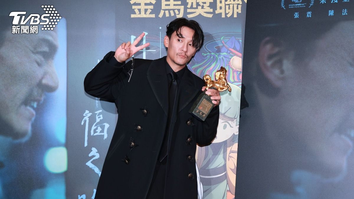 張震得獎後最想做的事是好好睡一覺。（圖／趙世平攝）