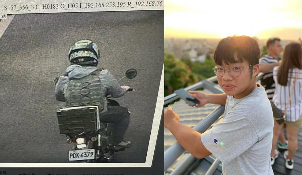 江男登山失聯當天騎乘機車與生活照。（圖／翻攝臉書登山通報站）