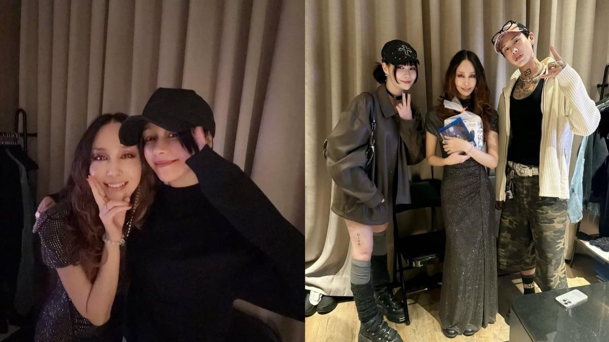 中島美嘉日前來台開唱時，在後台與徐若瑄、Marz23相見歡。（圖／翻攝自中島美嘉IG）