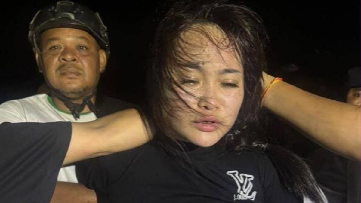 越南籍女子被逮後照片曝光。（圖／翻攝自柬中時報）