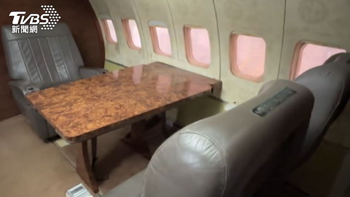 編號「2723」的退役波音727飛機。(圖/TVBS)