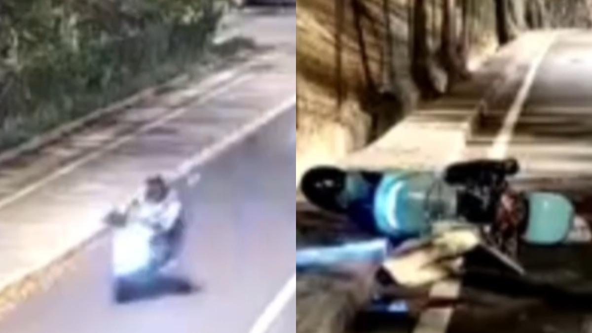 喝醉堅持騎車回家!陸男「連摔6次」安全帽噴飛 命沒了
