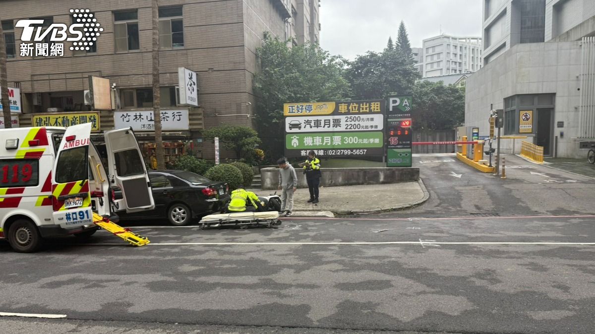 顏曉筠車禍現場。（圖／TVBS）