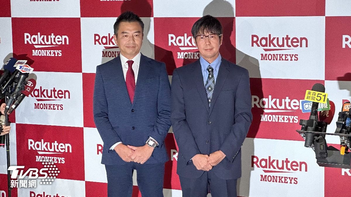 樂天桃猿宣布任命樂天金鷲隊社長森井誠之暫代執行長。(圖/張良瑜攝)