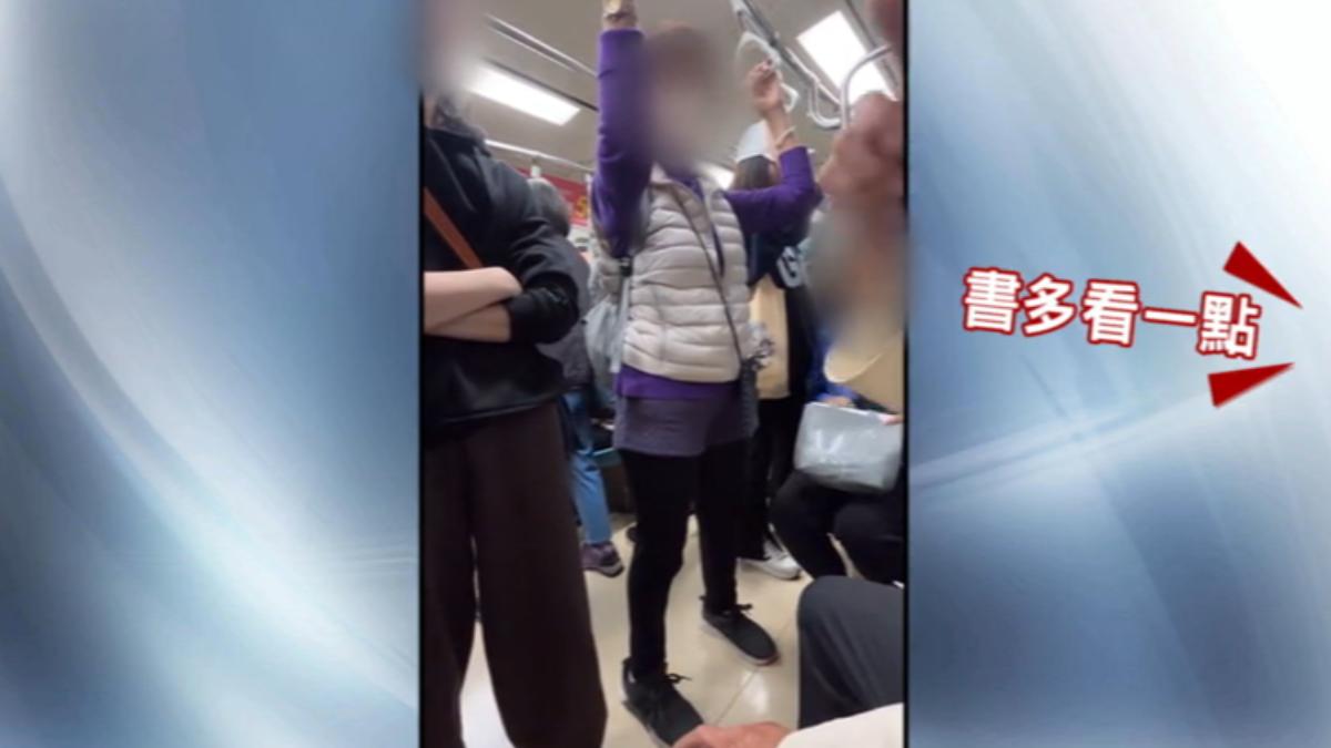 外籍女子日前搭捷運因為經痛坐優先席,結果有長輩來質疑沒讀書。(圖/TVBS)
