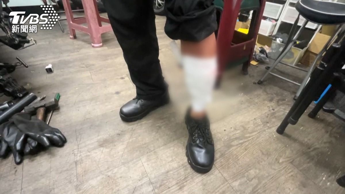 申請保護令隔天 機車行老闆遭女持刀劃傷。(圖/TVBS)