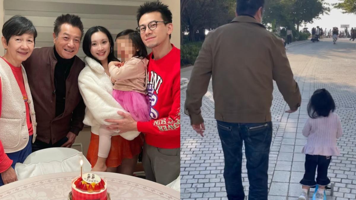 石修78歲生日!媳婦林佑蔚在IG分享一家三代同堂慶生的影片和照片。(圖/翻攝自IG@itscamilleadeline)