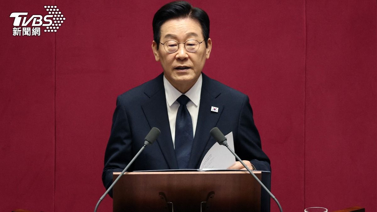 南韓總統李在明23日飛往土耳其時，在機上記者會表示南北韓關係演變成敵對隨時可能爆發衝突。（資料圖片／達志影像路透社)