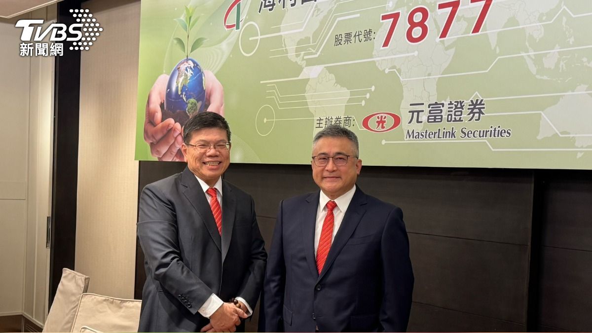 海利普電子總經理郭明潔（左）和董事長謝宇霖（右）。（圖／謝佩穎攝）
