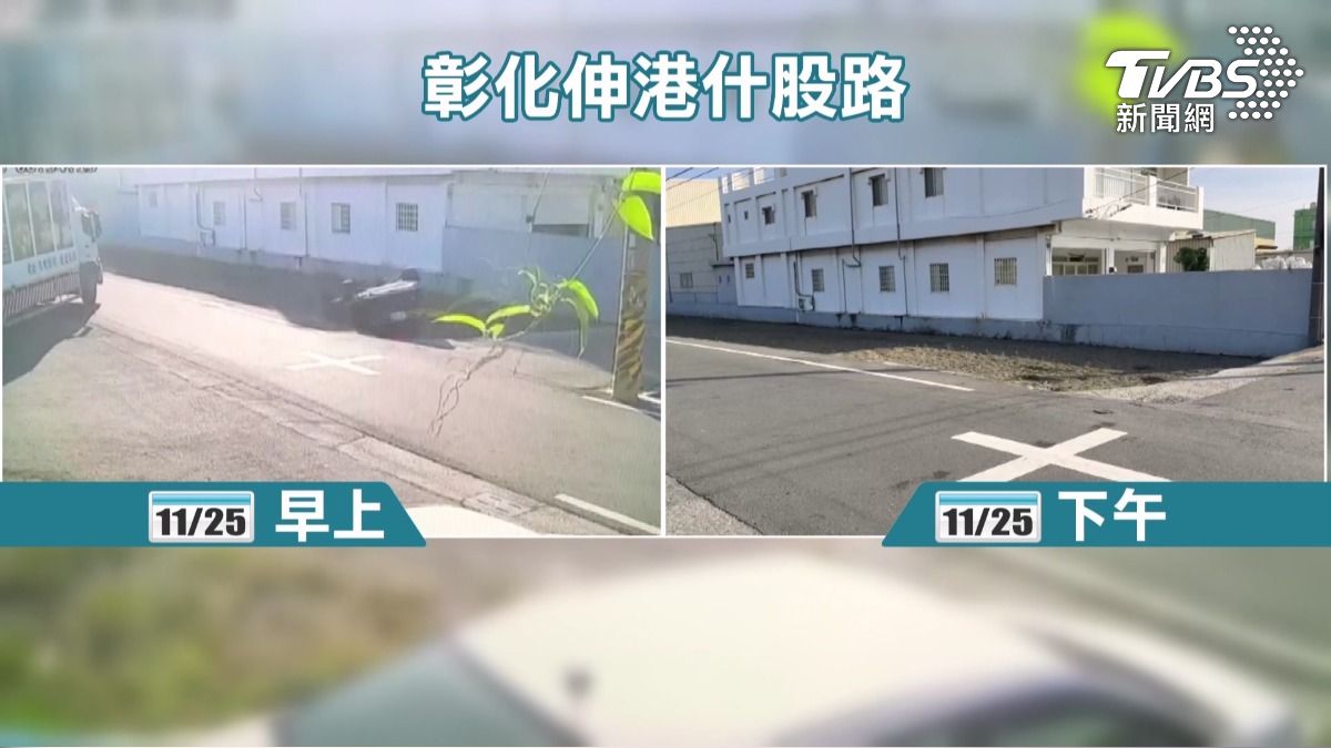 黑影遮田釀禍 休旅車四輪朝天栽落 。(圖/TVBS)