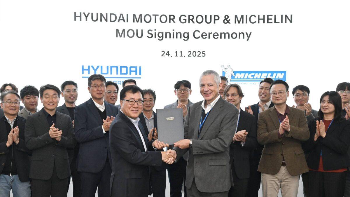 Hyundai集團近日與Michelin簽署簽署第三階段技術合作備忘錄。（圖／Hyundai提供）