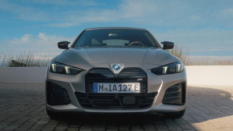 新年式i4 M60 xDrive外觀配備M Sport進階套件。(圖/BMW提供)