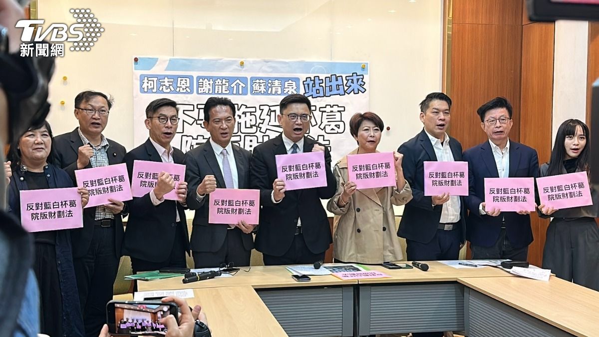 要參加民進黨市長初選的南部綠委包括林俊憲、賴瑞隆、陳亭妃等人今（26）日舉行記者會。（圖／林茜妤攝）