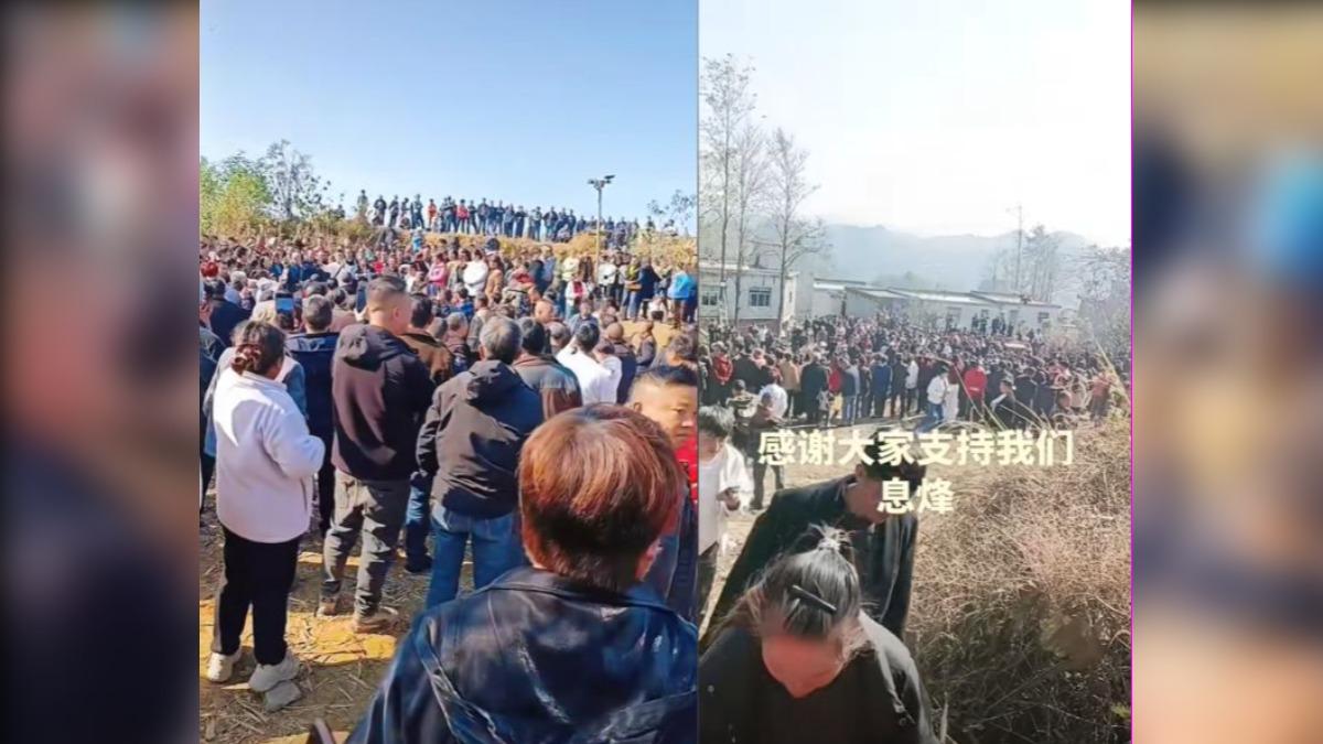 中國貴州強推火葬挖墳搶屍　村民示威怒喊：先挖習近平祖墳