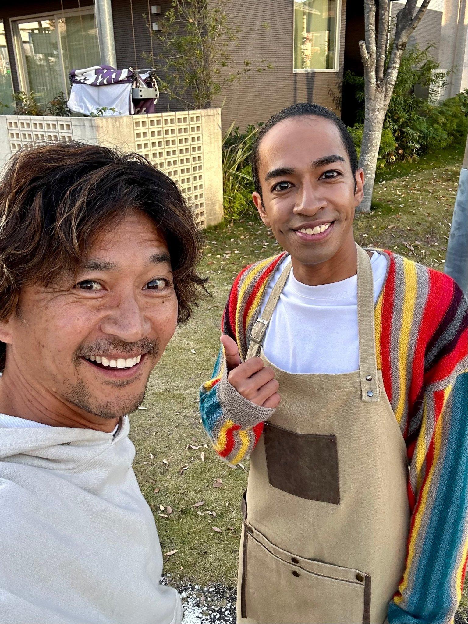 國分太一跟師弟草間理查敬太(右)今年都爆出醜聞。(圖/翻攝自國分太一推特)