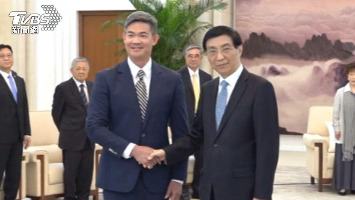 交棒? 連戰二公子拚黨職 登記選中央委員。(圖/TVBS)
