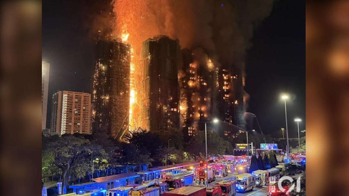 香港大火/衝前線灌救宏福苑!37歲勇消臉部燒傷 緊急搶救仍不治