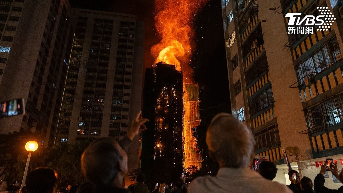 香港火警分為一至五級,五級為最嚴重。(圖/達志影像美聯社)