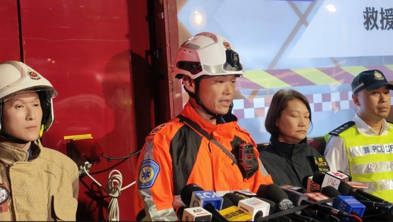 香港消防處助理救護總長表示,有40人現場宣告不治。(圖/星島日報)