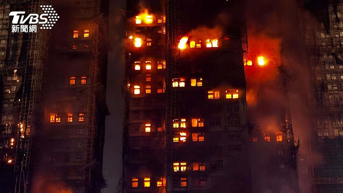 香港宏福苑大火至少造成44人罹難，成為香港近60年來最嚴重的火災之一。（圖／記者吳奎炎 攝）