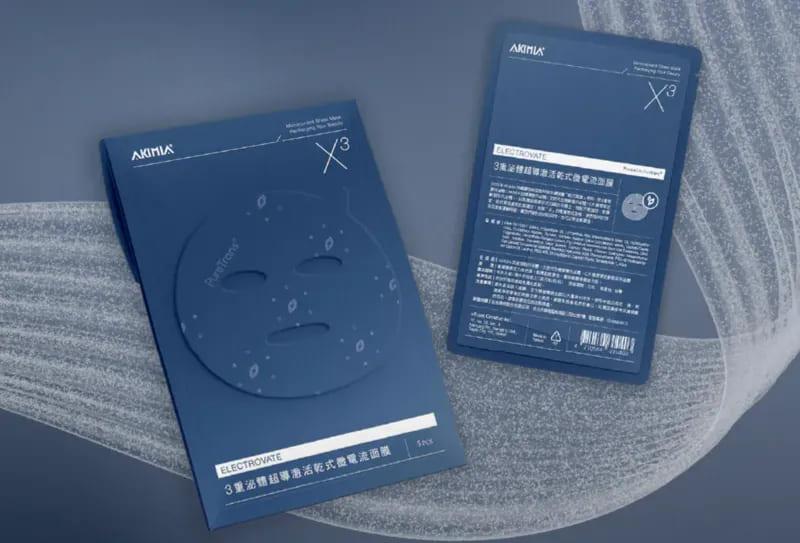 近年AKIMIA推出「外泌體乾式微電流面膜」,也讓品牌聲量再度攀升。(圖/翻攝自官網AKIMIA)