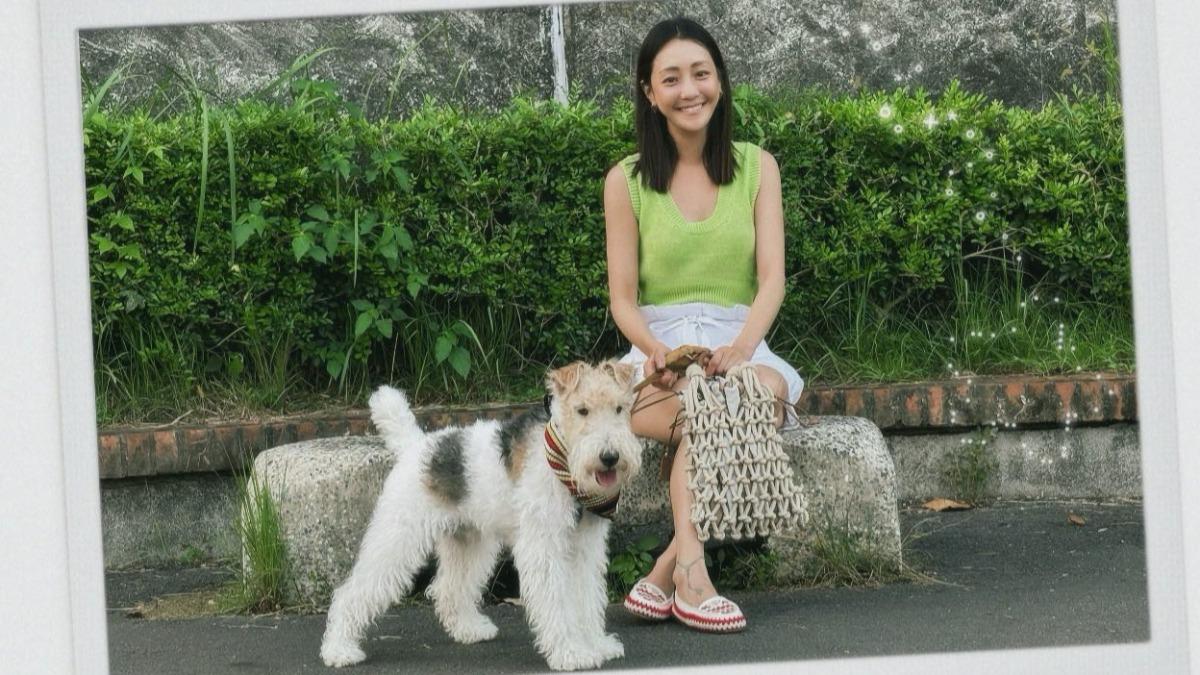 謝欣穎的愛犬Cooper是王柏傑送的。(圖/翻攝自臉書)