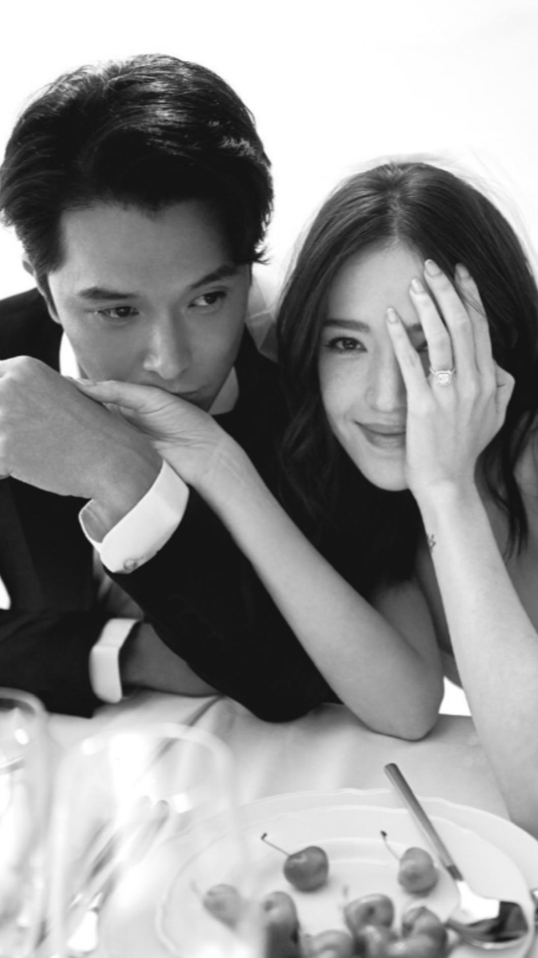邱澤、許瑋甯婚紗照。(圖/翻攝自nicolefeliciacouture IG)
