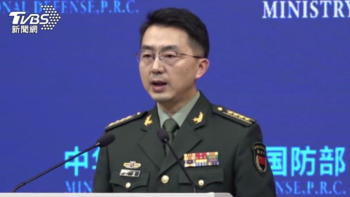 大陸國防部發言人 蔣斌。（圖／TVBS）
