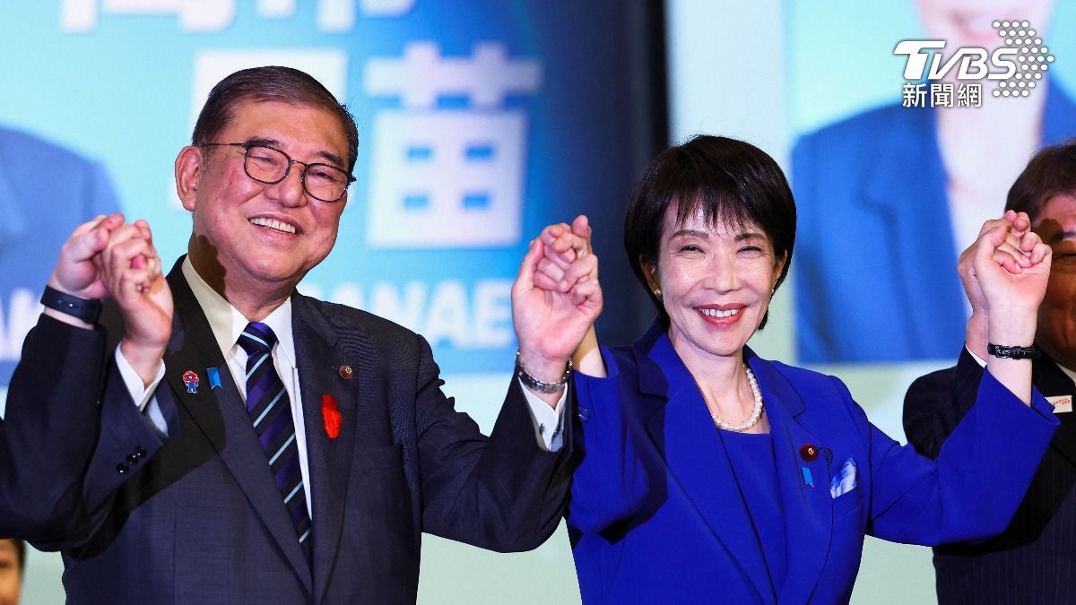 石破茂與現任首相高市早苗。(圖/達志影像路透社)