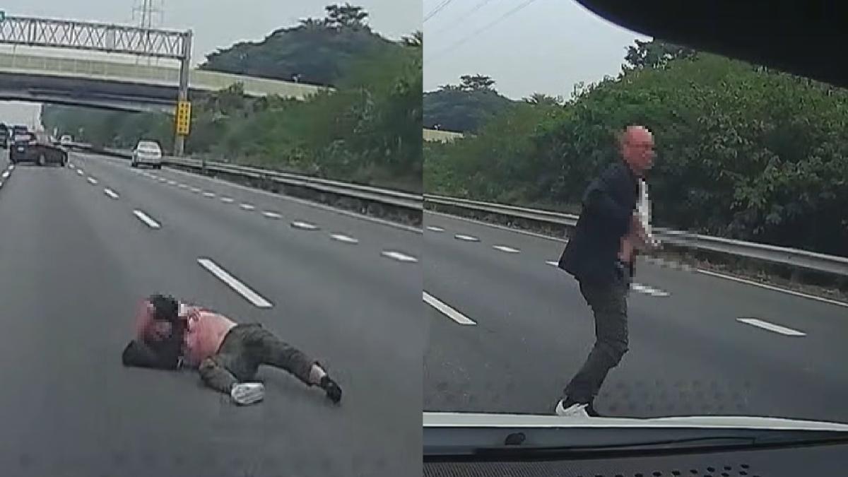 國道「跳車男」背景曝！3男1女債喬不攏　警這原因只罰他