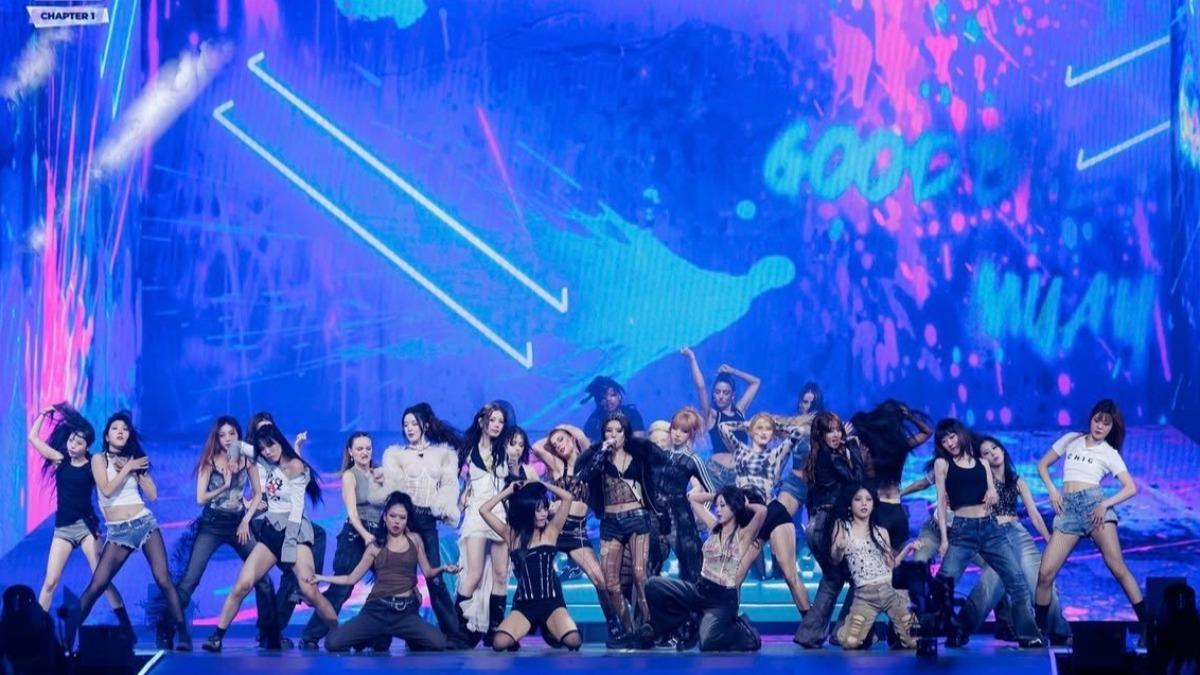 i-dle登上MAMA舞台,獻唱〈Good Thing〉。(圖/翻攝自IG@mnet_mama)
