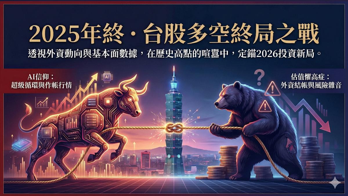 台股終局之戰,多空誰主導?(圖/AI生成)