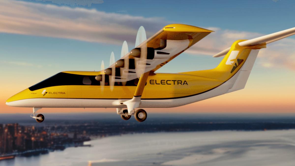 美國一家新創航空工業公司,推出了一款油電混合「超短場起降飛機」。(圖/Electra)