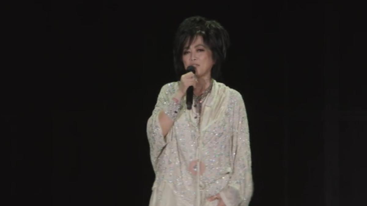 大咖嘉賓齊豫為周華健助陣,兩人一起合唱《天下有情人》。(圖/TVBS)