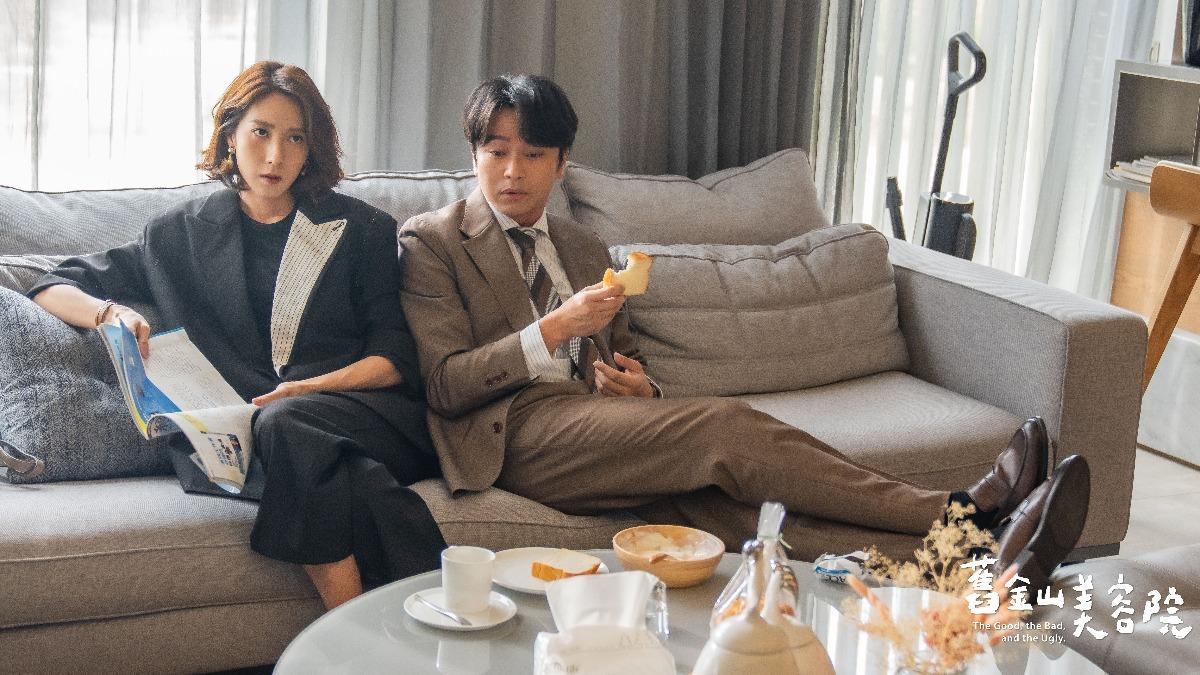 楊晴(左)與楊銘威兩人水火不容。（圖／TVBS提供）