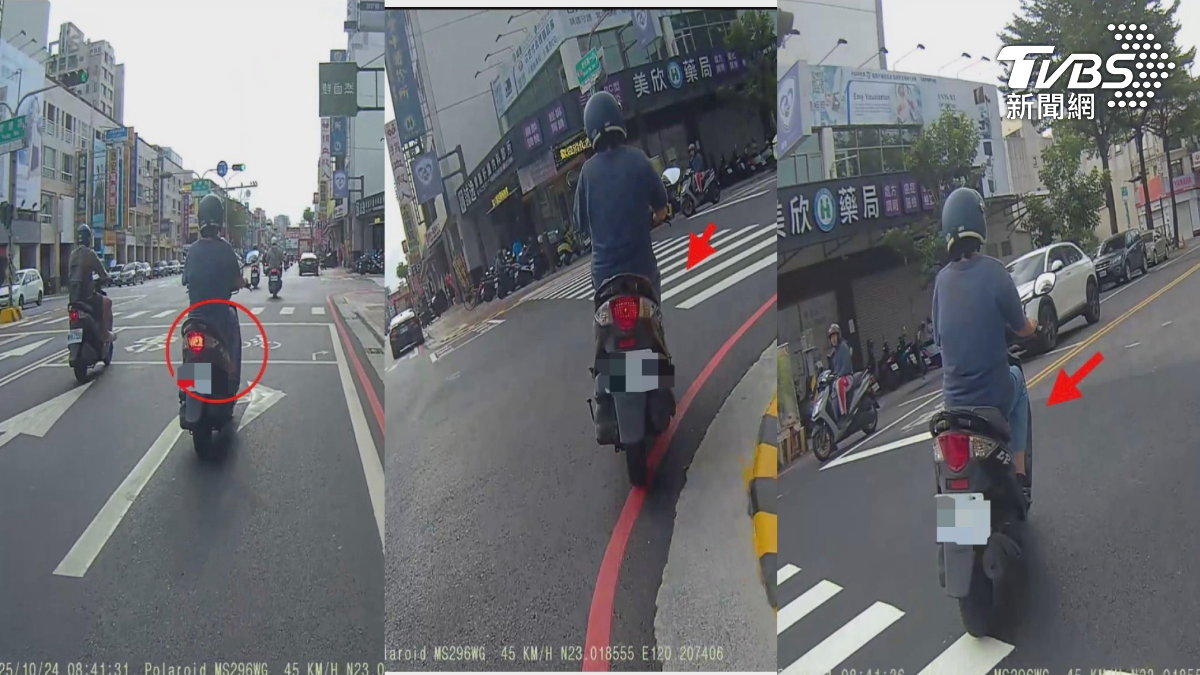 這張巧合罰單，上頭是黃姓員警的車，駕駛卻是家中長輩，右轉時沒有打方向燈，遭到後方民眾檢舉（圖／TVBS）